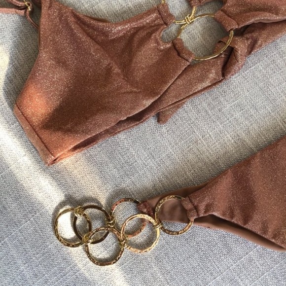 Beach Bunny Gold Bikini - Picture 8 of 10